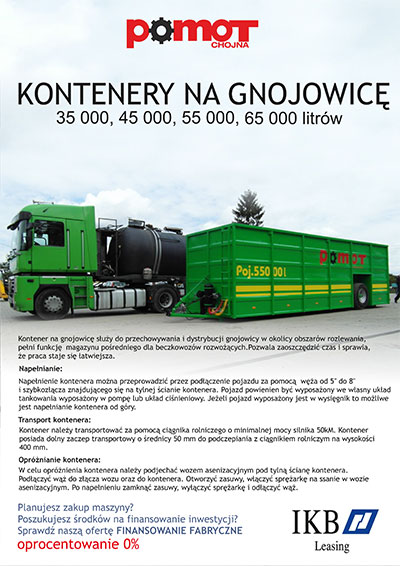 POMOT: kontenery na gnojowicę